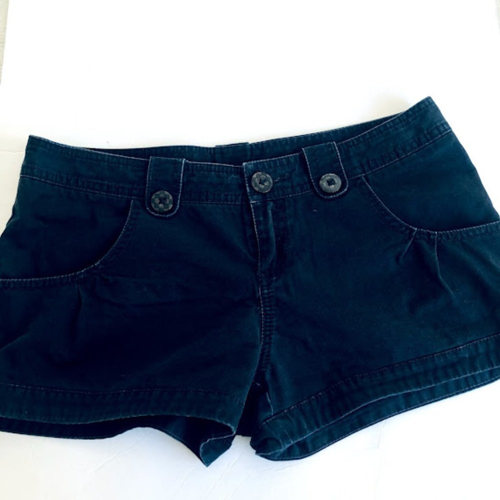 VANS black woven shorts size 7